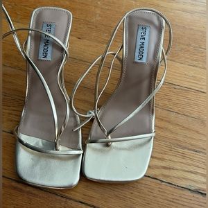 Gold Steve Madden shoes-worn once